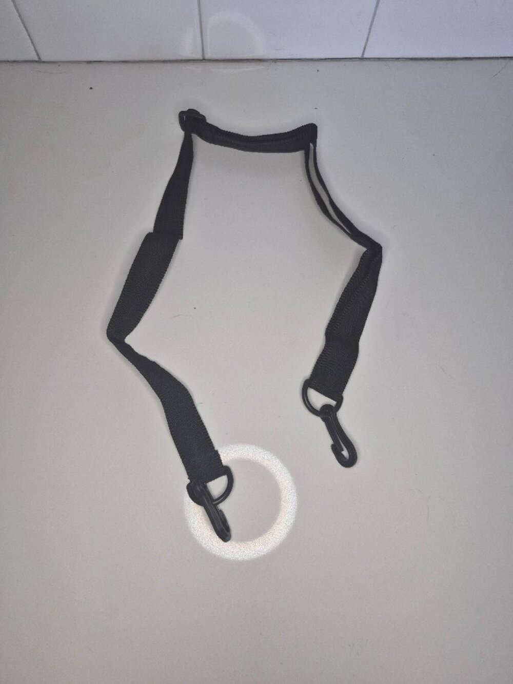 Black Nylon Replacement Strap with Swivel Snap Hooks Bag Purse Shoulder Strap